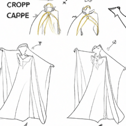 Cape Rear View Drawing How to Draw a Cape | Simple Beginner Drawing Guide – Custom Paint By ...