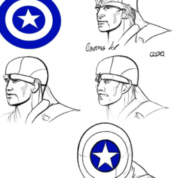 How To Draw A Captain-America - A Step By Step Drawing Guide - Custom Paint By Numbers