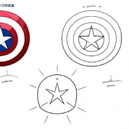 How To Draw A Captain-Americas-Shield - A Step By Step Drawing Guide - Custom Paint By Numbers