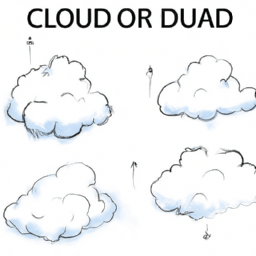 How To Draw A Cartoon-Cloud - A Step By Step Drawing Guide - Custom Paint By Numbers