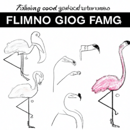 How To Draw A Cartoon-Flamingo - A Step By Step Drawing Guide - Custom Paint By Numbers