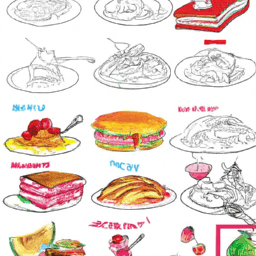 How To Draw A Cartoon-Food - A Step By Step Drawing Guide - Custom Paint By Numbers