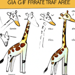 How To Draw A Cartoon-Giraffe - A Step By Step Drawing Guide - Custom Paint By Numbers