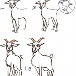 How To Draw A Cartoon-Goat - A Step By Step Drawing Guide - Custom Paint By Numbers