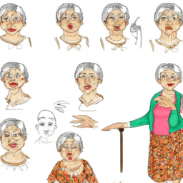 How To Draw A Cartoon-Grandma - A Step By Step Drawing Guide - Custom Paint By Numbers