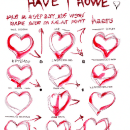 How To Draw A Cartoon-Heart - A Step By Step Drawing Guide - Custom Paint By Numbers