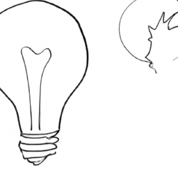 How To Draw A Cartoon-Light-Bulb - A Step By Step Drawing Guide - Custom Paint By Numbers