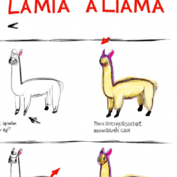 How To Draw A Cartoon-Llama - A Step By Step Drawing Guide - Custom Paint By Numbers