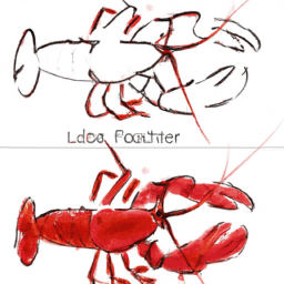 How To Draw A Cartoon-Lobster - A Step By Step Drawing Guide - Custom Paint By Numbers