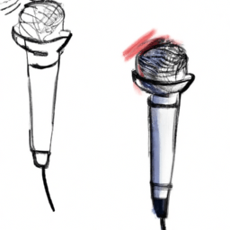 Mircophone Drawing Simple How to Draw a Cartoon Microphone | Easy Drawing Tutorial – Custom Paint ...