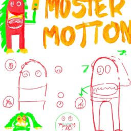 How To Draw A Cartoon-Monster - A Step By Step Drawing Guide - Custom Paint By Numbers