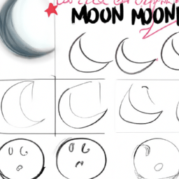 How To Draw A Cartoon-Moon - A Step By Step Drawing Guide - Custom Paint By Numbers