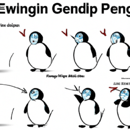 How To Draw A Cartoon-Penguin - A Step By Step Drawing Guide - Custom Paint By Numbers