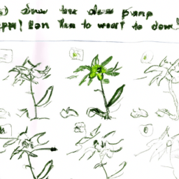 How To Draw A Cartoon-Plant - A Step By Step Drawing Guide - Custom Paint By Numbers