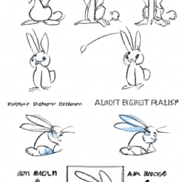 How To Draw A Cartoon-Rabbit - A Step By Step Drawing Guide - Custom Paint By Numbers