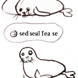 How To Draw A Cartoon-Seal - A Step By Step Drawing Guide - Custom Paint By Numbers