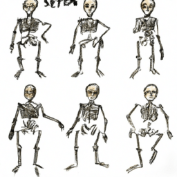 How To Draw A Cartoon-Skeleton - A Step By Step Drawing Guide - Custom Paint By Numbers