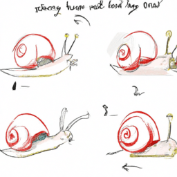 How To Draw A Cartoon-Snail - A Step By Step Drawing Guide - Custom Paint By Numbers