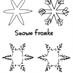 How To Draw A Cartoon-Snowflake - A Step By Step Drawing Guide - Custom Paint By Numbers