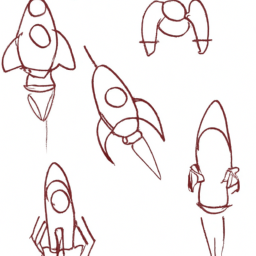 How To Draw A Cartoon-Spaceship - A Step By Step Drawing Guide - Custom Paint By Numbers