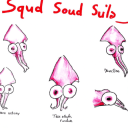 How To Draw A Cartoon-Squid - A Step By Step Drawing Guide - Custom Paint By Numbers