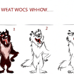 How To Draw A Cartoon-Werewolf - A Step By Step Drawing Guide - Custom Paint By Numbers