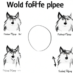 How To Draw A Cartoon-Wolf - A Step By Step Drawing Guide - Custom Paint By Numbers