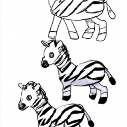 How To Draw A Cartoon-Zebra - A Step By Step Drawing Guide - Custom Paint By Numbers