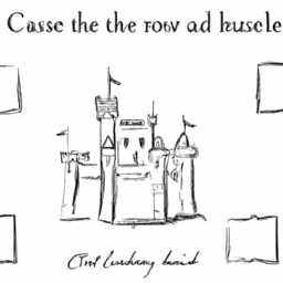 How To Draw A Castle - A Step By Step Drawing Guide - Custom Paint By Numbers