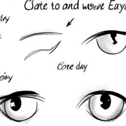 How To Draw A Cat-Eyes - A Step By Step Drawing Guide - Custom Paint By Numbers