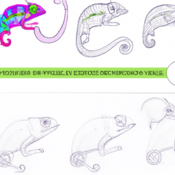 How To Draw A Chameleon - A Step By Step Drawing Guide - Custom Paint By Numbers