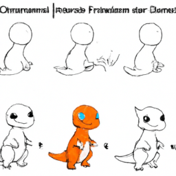 How To Draw A Charmander - A Step By Step Drawing Guide - Custom Paint By Numbers