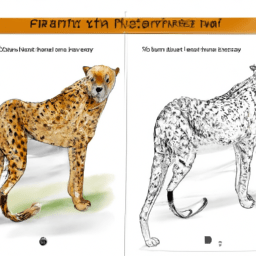 How To Draw A Cheetah - A Step By Step Drawing Guide - Custom Paint By Numbers