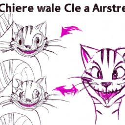 How To Draw A Cheshire-Cat - A Step By Step Drawing Guide - Custom Paint By Numbers