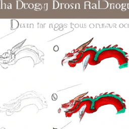 How To Draw A Chinese-Dragon - A Step By Step Drawing Guide - Custom Paint By Numbers