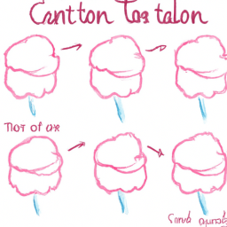 How To Draw A Cotton-Candy - A Step By Step Drawing Guide - Custom Paint By Numbers