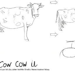 How To Draw A Cow - A Step By Step Drawing Guide - Custom Paint By Numbers