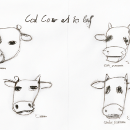 How To Draw A Cows-Face - A Step By Step Drawing Guide - Custom Paint By Numbers