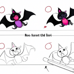 How To Draw A Cute-Bat - A Step By Step Drawing Guide - Custom Paint By Numbers