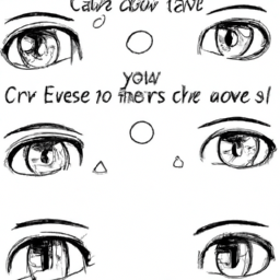 How To Draw A Cute-Eyes - A Step By Step Drawing Guide – Custom Paint ...