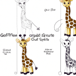 How To Draw A Cute-Giraffe - A Step By Step Drawing Guide - Custom Paint By Numbers