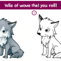 How To Draw A Cute-Wolf - A Step By Step Drawing Guide - Custom Paint By Numbers