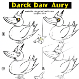 How To Draw A Daffy-Duck - A Step By Step Drawing Guide - Custom Paint By Numbers