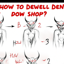 How To Draw A Demon - A Step By Step Drawing Guide - Custom Paint By Numbers