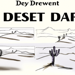 How To Draw A Desert - A Step By Step Drawing Guide – Custom Paint By ...