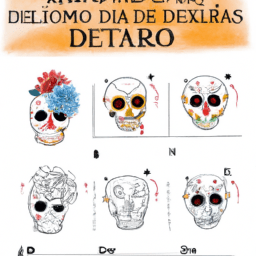 How To Draw A Dia-De-Los-Muertos - A Step By Step Drawing Guide - Custom Paint By Numbers