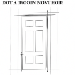 How To Draw A Door - A Step By Step Drawing Guide - Custom Paint By Numbers