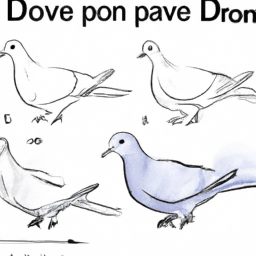 How To Draw A Dove - A Step By Step Drawing Guide - Custom Paint By Numbers