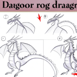 How To Draw A Dragon - A Step By Step Drawing Guide – Custom Paint By ...