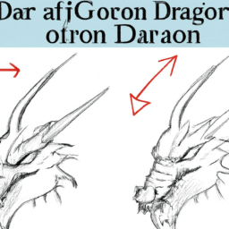 How To Draw A Dragon-Head - A Step By Step Drawing Guide - Custom Paint By Numbers